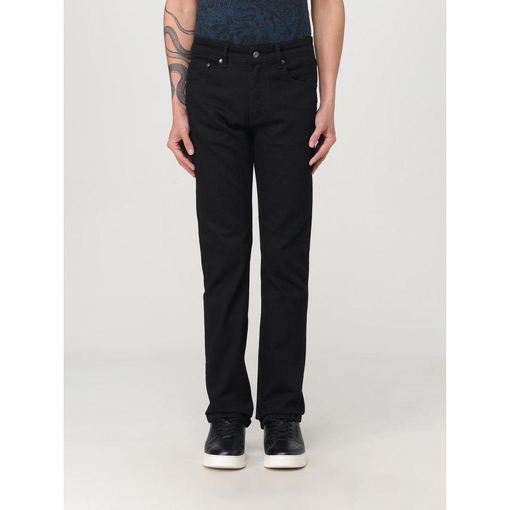 Just Cavalli Schwarze Jeans mit geradem Bein aus Baumwolle