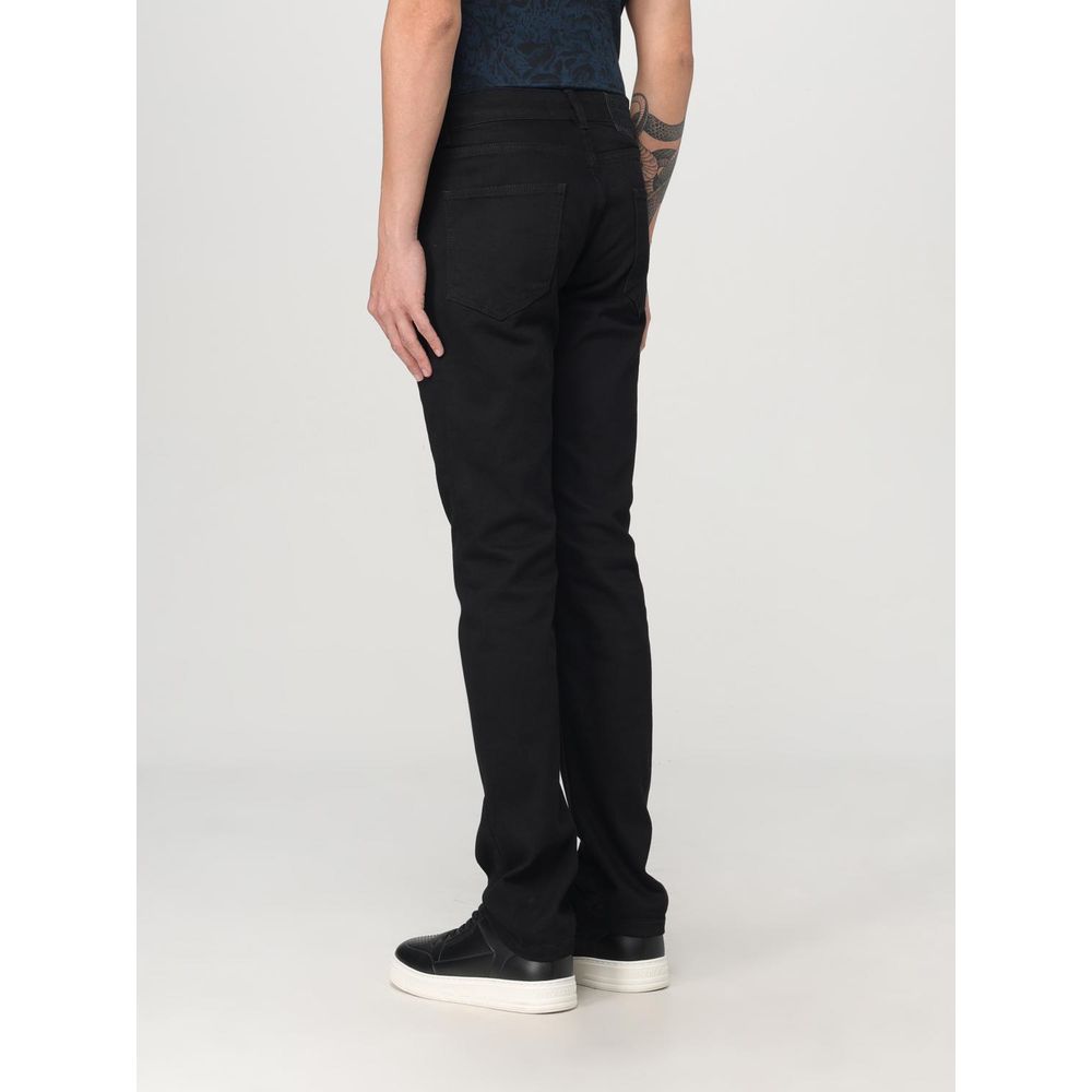 Just Cavalli Schwarze Jeans mit geradem Bein aus Baumwolle-2