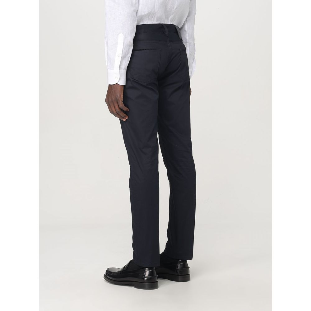 Emporio Armani Blaue Baumwoll-Freizeithose-3