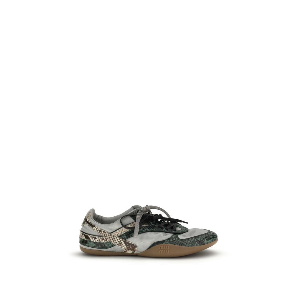 Miu Miu grey sneakers made from other fibers-1