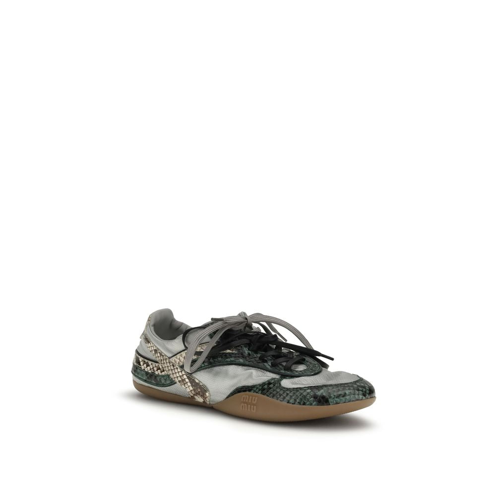 Miu Miu grey sneakers made from other fibers-2