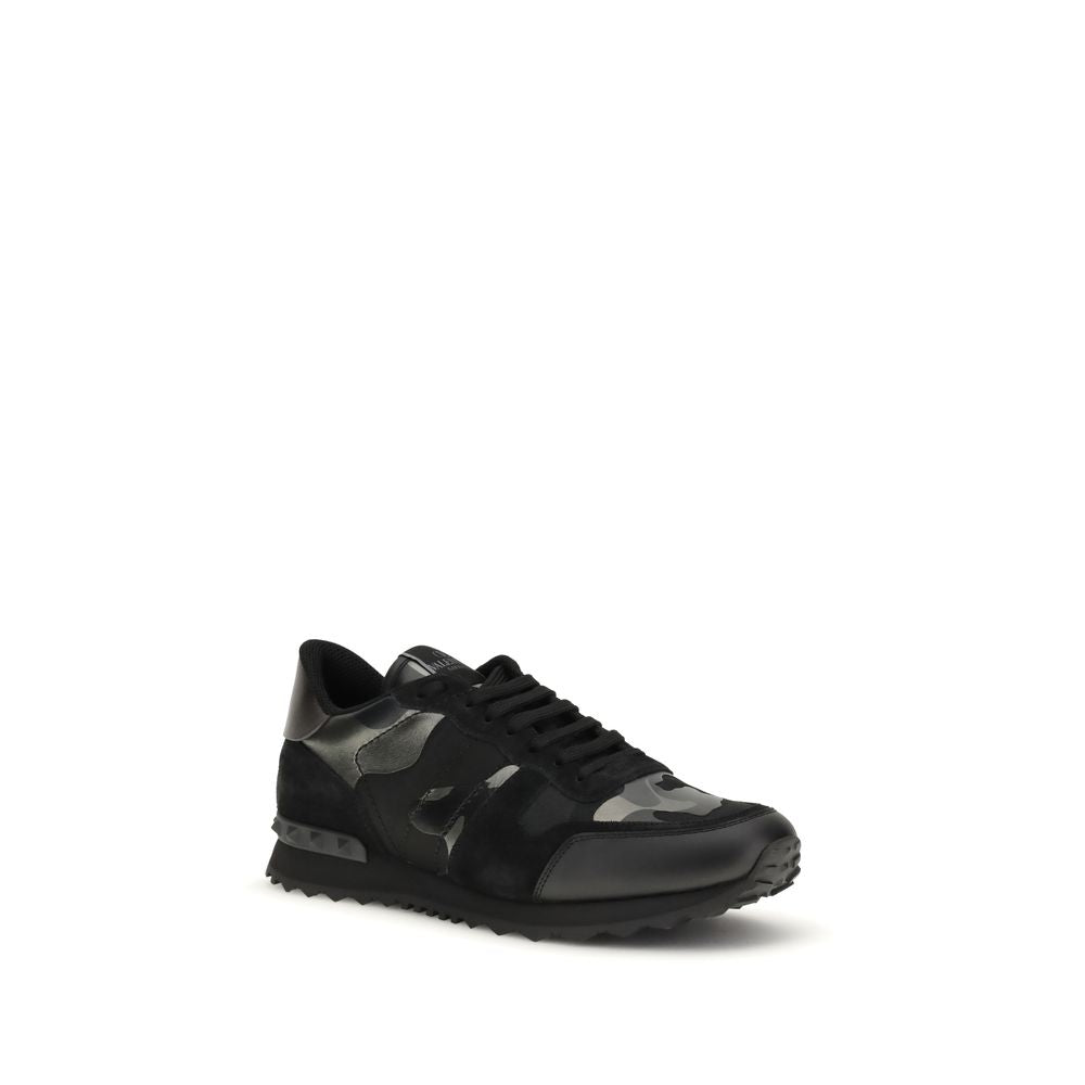 Valentino Garavani Black Bos Taurus Calfskin Sneakers-2