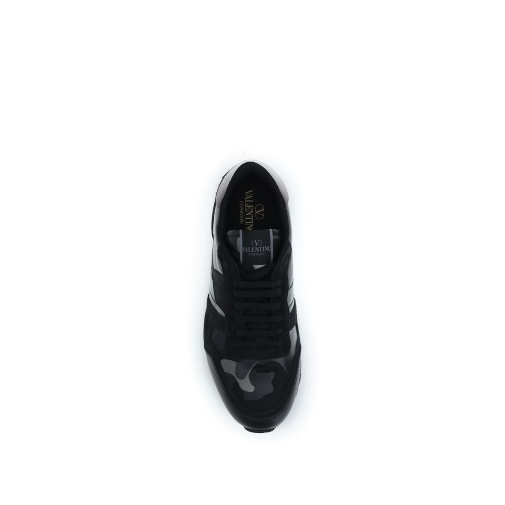 Valentino Garavani Black Bos Taurus Calfskin Sneakers-4