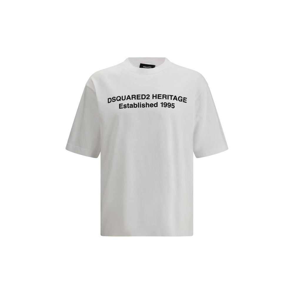 Dsquared² White Cotton T-Shirt-1