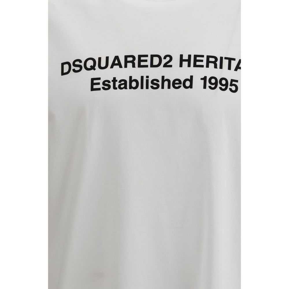Dsquared² White Cotton T-Shirt-3