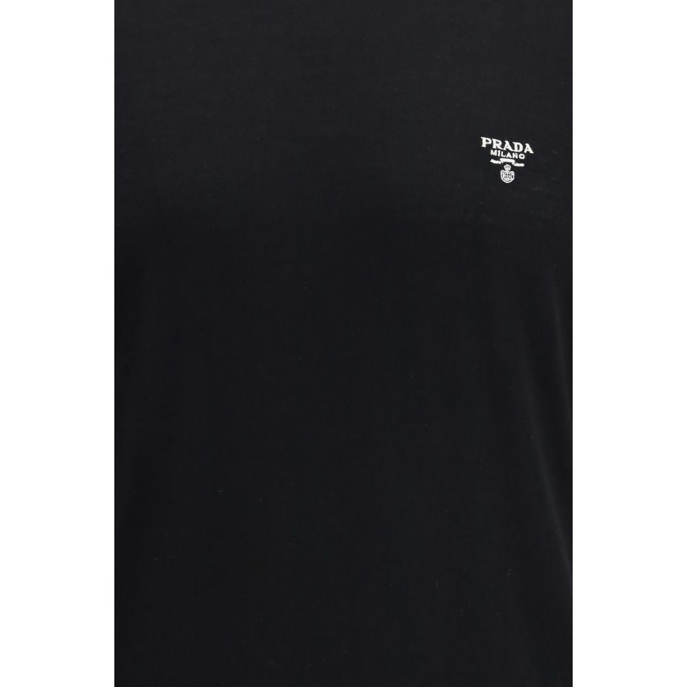 Prada Black Fleece Wool T-Shirt-3