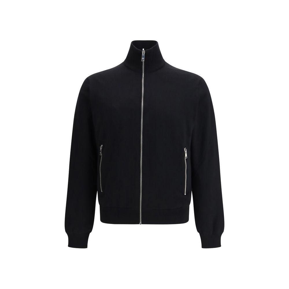 Prada Schwarze Oversize-Jacke aus Wolle Oves Aries-1