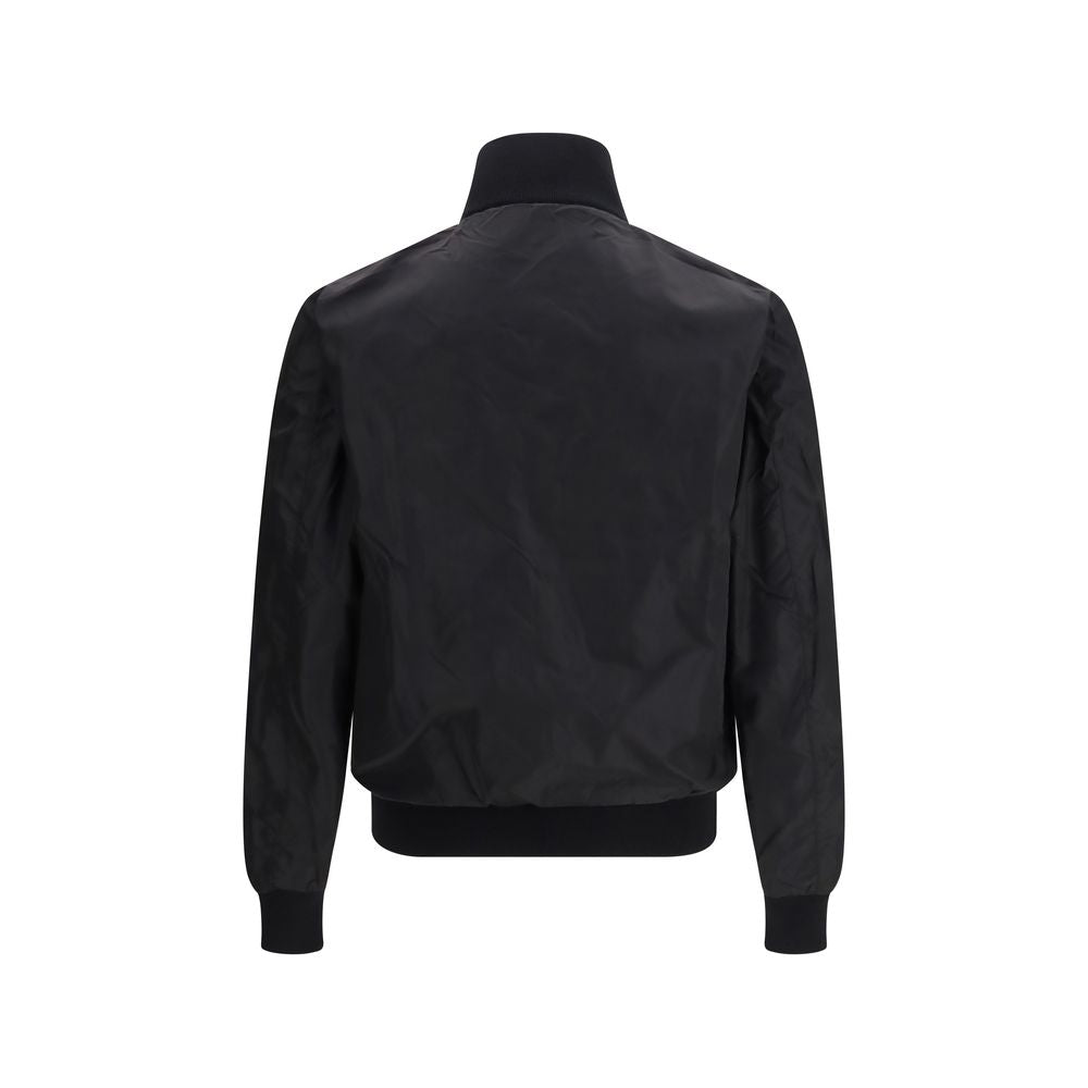 Prada Schwarze Oversize-Jacke aus Wolle Oves Aries-4