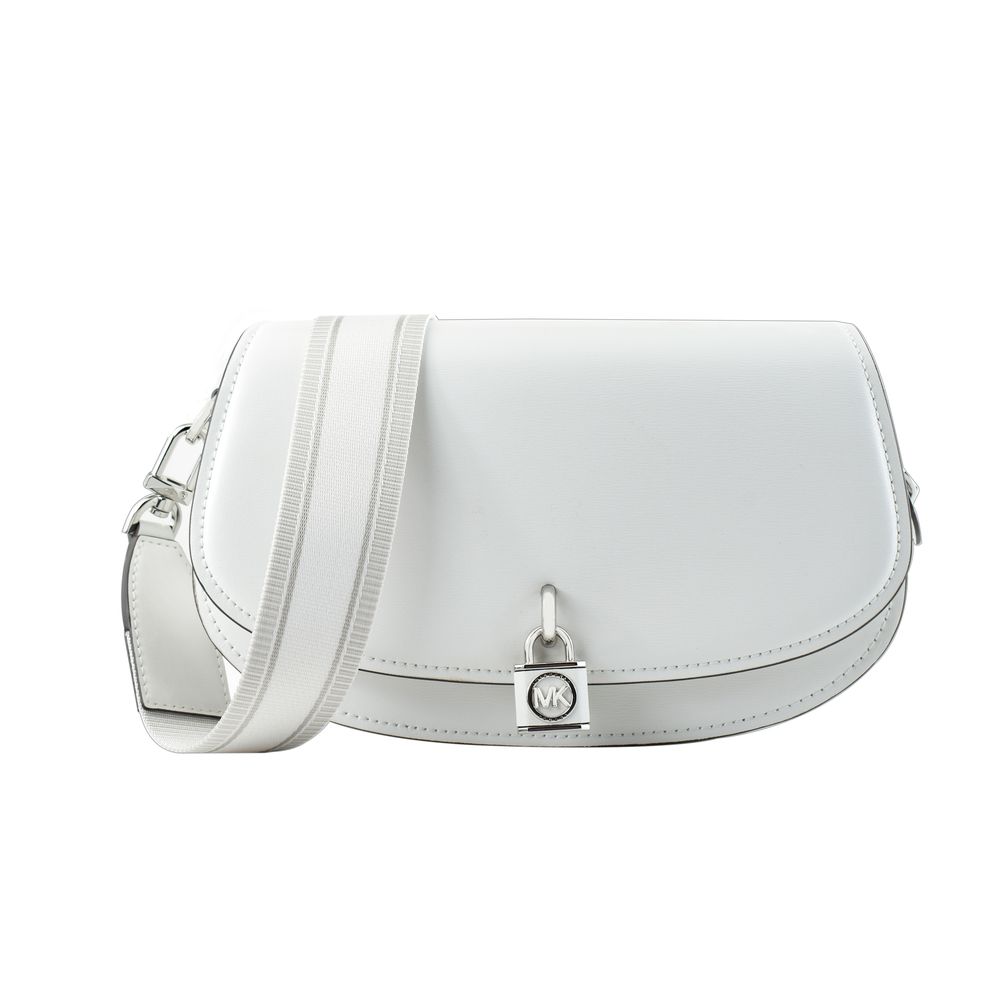 Michael Kors White Leather Shoulder Bag-1