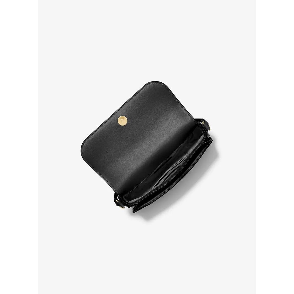 Michael Kors Black Leather Shoulder Bag-2