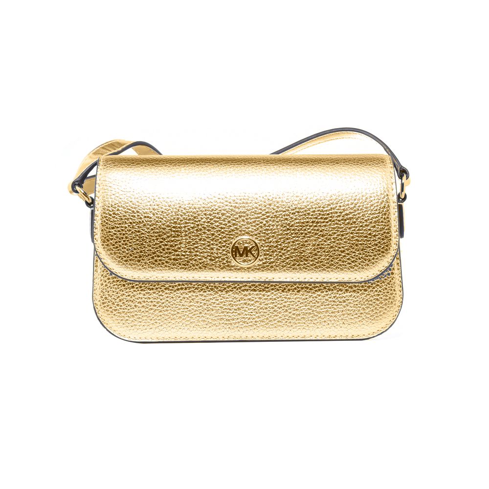Michael Kors Gold Leather Crossbody Bag-1