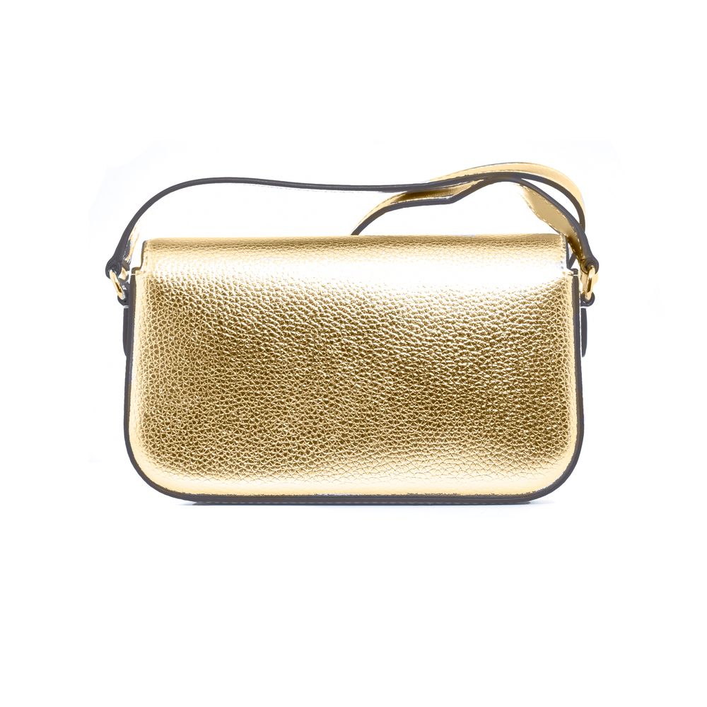 Michael Kors Gold Leather Crossbody Bag-2