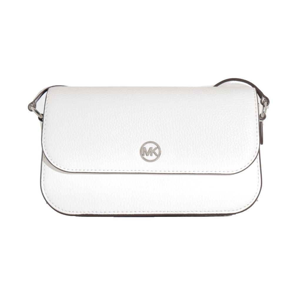 Michael Kors White Leather Shoulder Bag-1