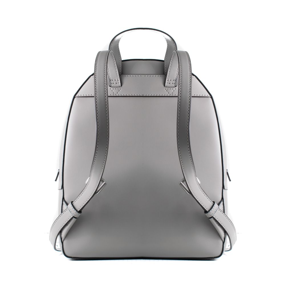 Michael Kors grey leather backpack-2