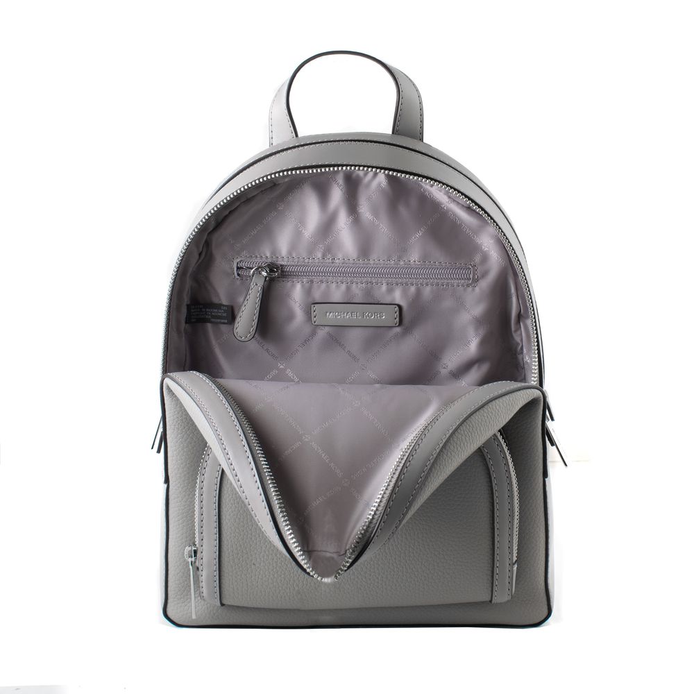 Michael Kors grey leather backpack-3