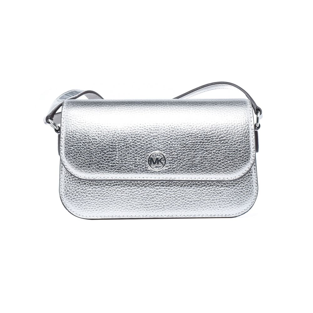 Michael Kors Gray Leather Shoulder Bag-1