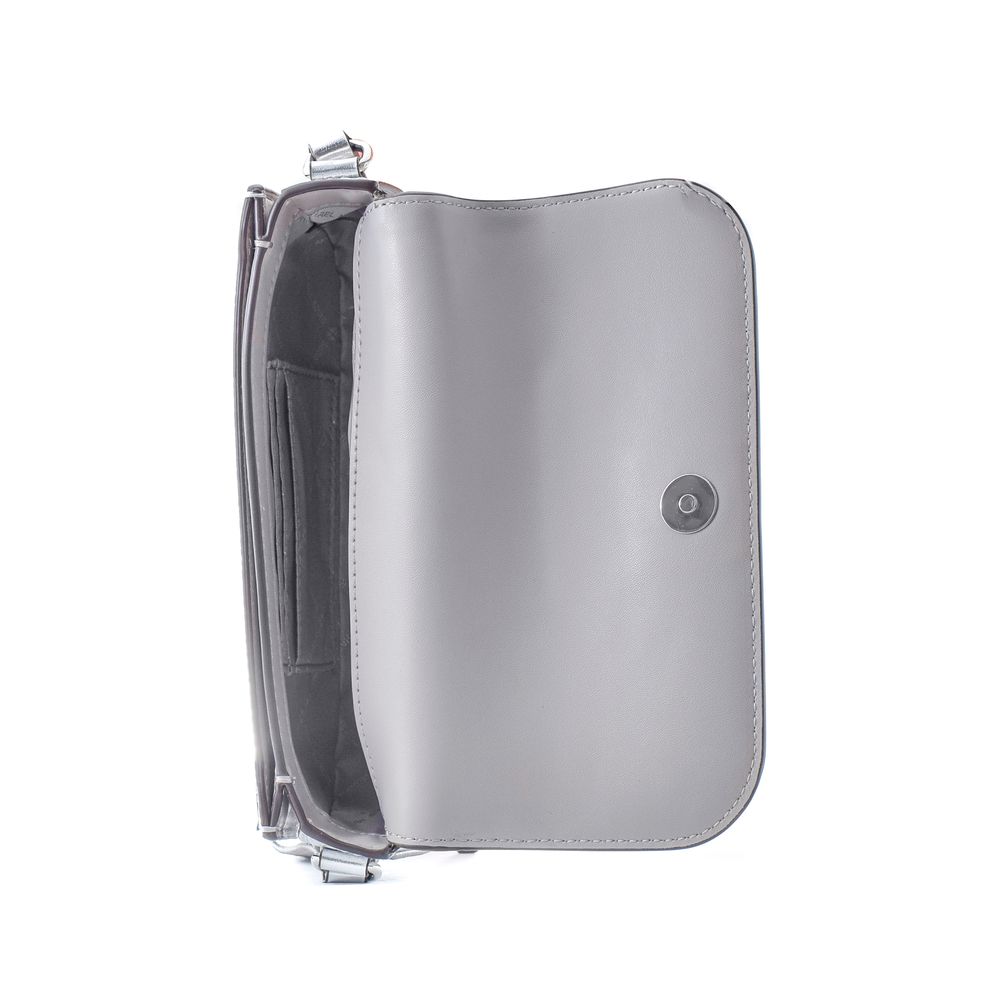 Michael Kors Gray Leather Shoulder Bag-3