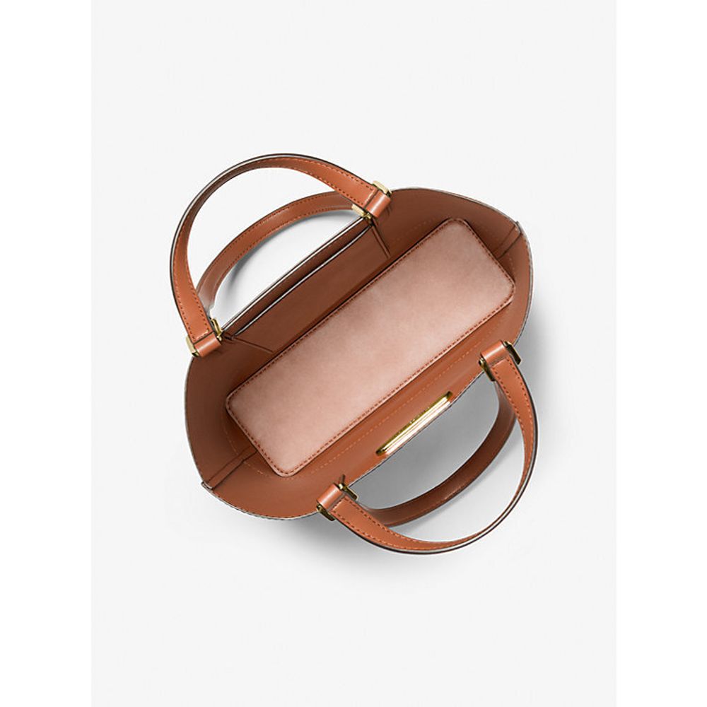 Michael Kors brown leather bag-2