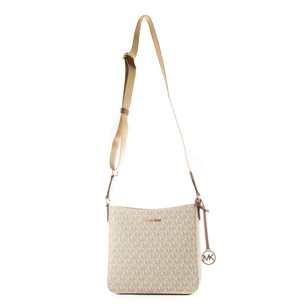 Michael Kors Beige Canvas Crossbody Bag-1