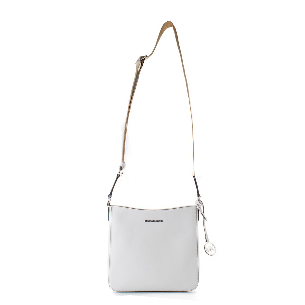 Michael Kors White Canvas Shoulder Bag-1
