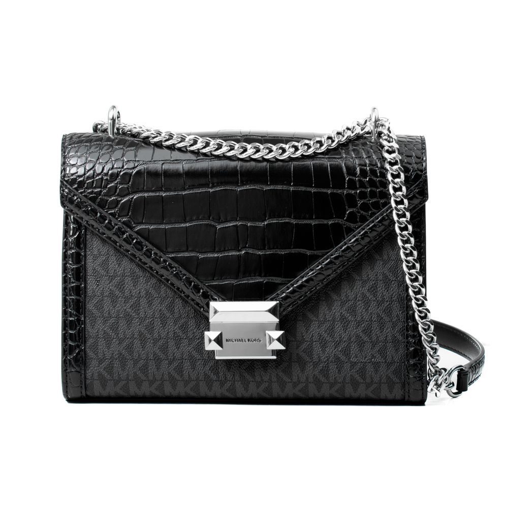 Michael Kors Black Canvas Shoulder Bag-1