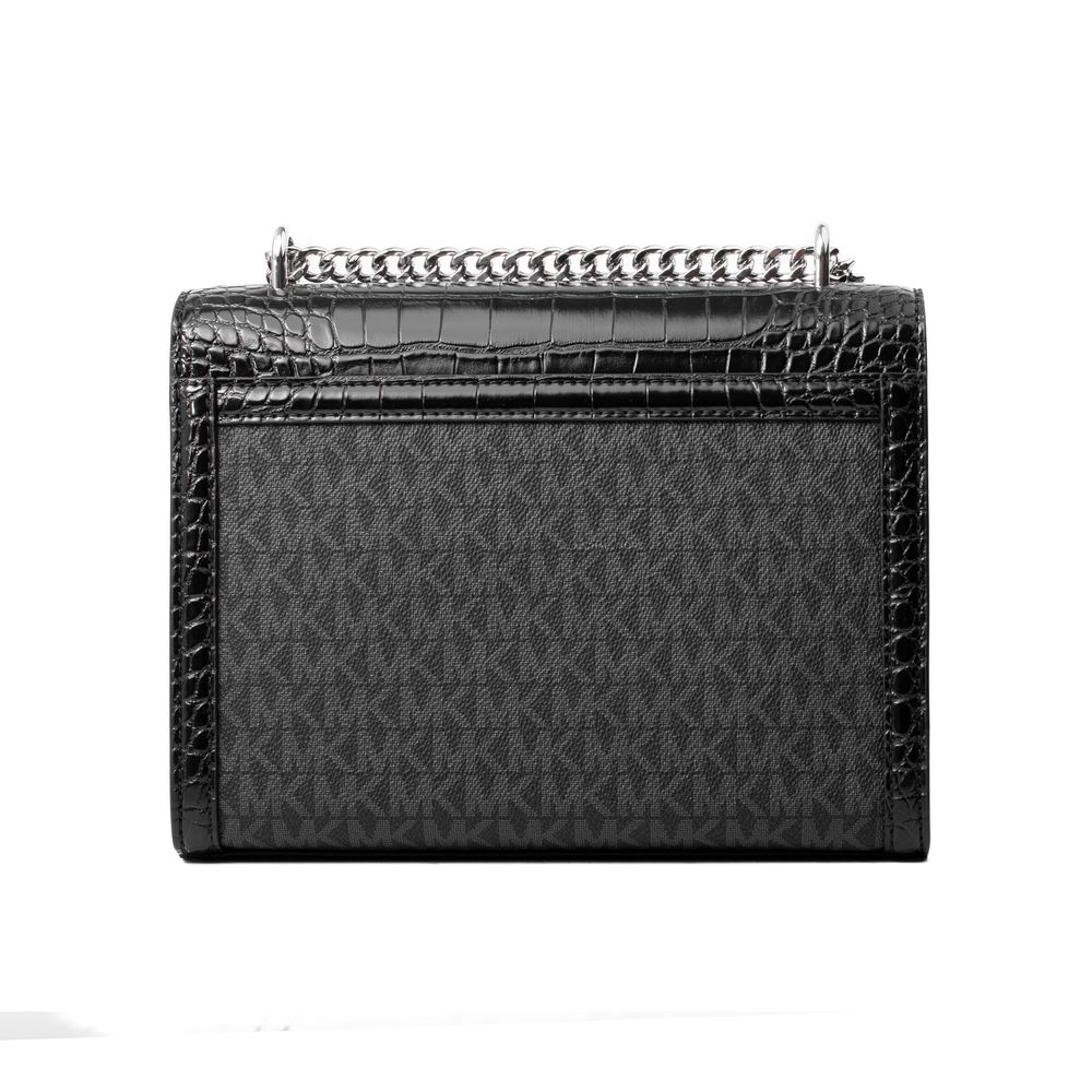Michael Kors Black Canvas Shoulder Bag-2