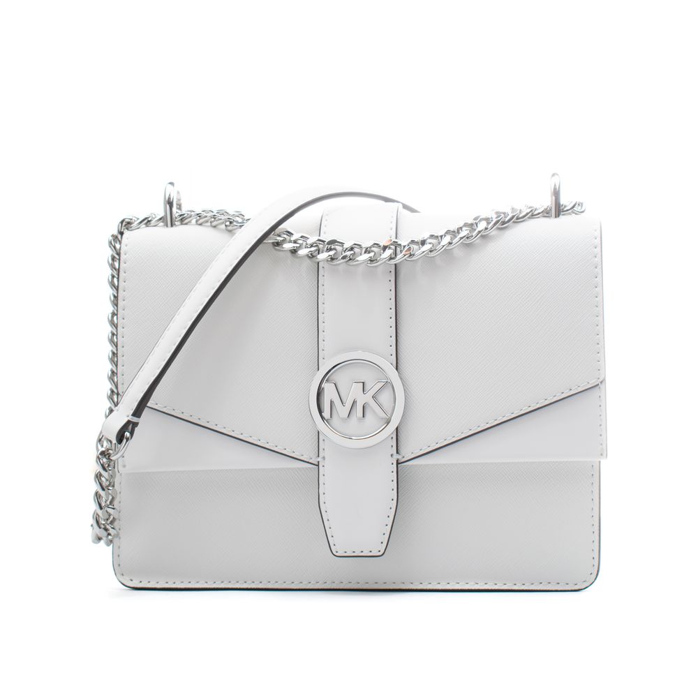 Michael Kors White Leather Shoulder Bag-1