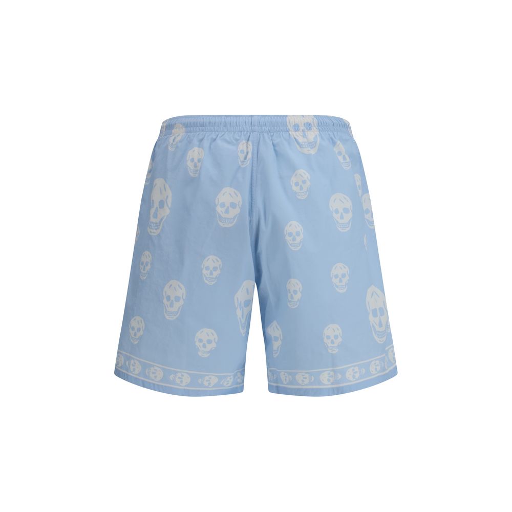 Alexander McQueen Blue Polyamide Bermuda Shorts-2