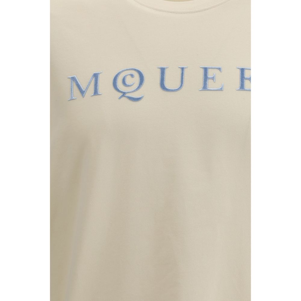 Alexander McQueen Beige Cotton T-Shirt-3
