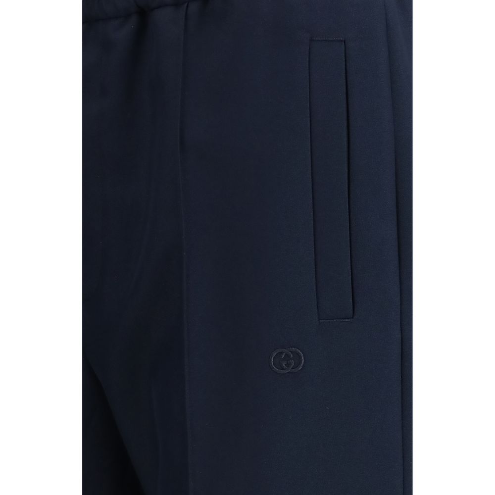 Gucci Blaue Freizeithose aus Polyester-3