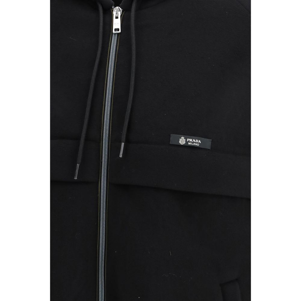 Prada Schwarze Shell-Jacke aus Polyester-3