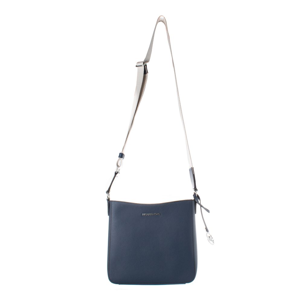 Michael Kors Umhängetasche aus blauem Canvas-1