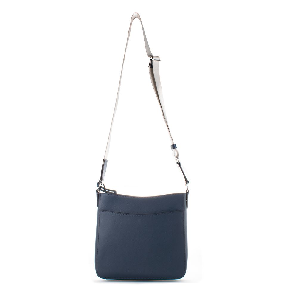 Michael Kors Umhängetasche aus blauem Canvas-2