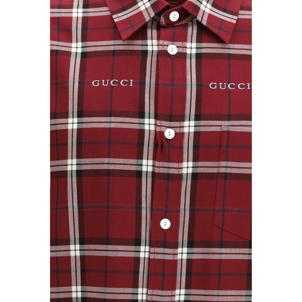Gucci Mehrfarbiges Hemd aus Baumwolle mit Muster-3