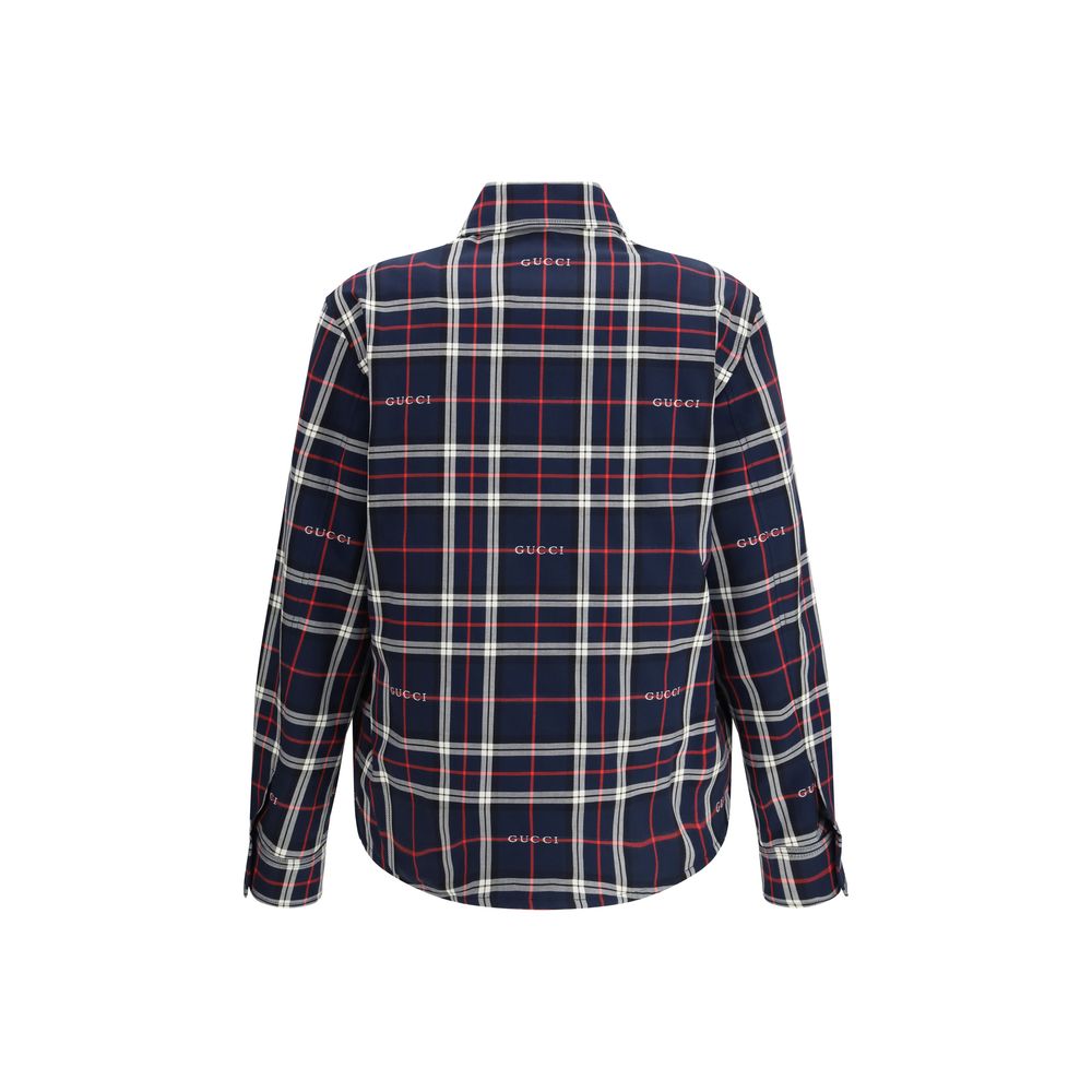 Gucci Blaue Baumwolljacke und Mantel-2