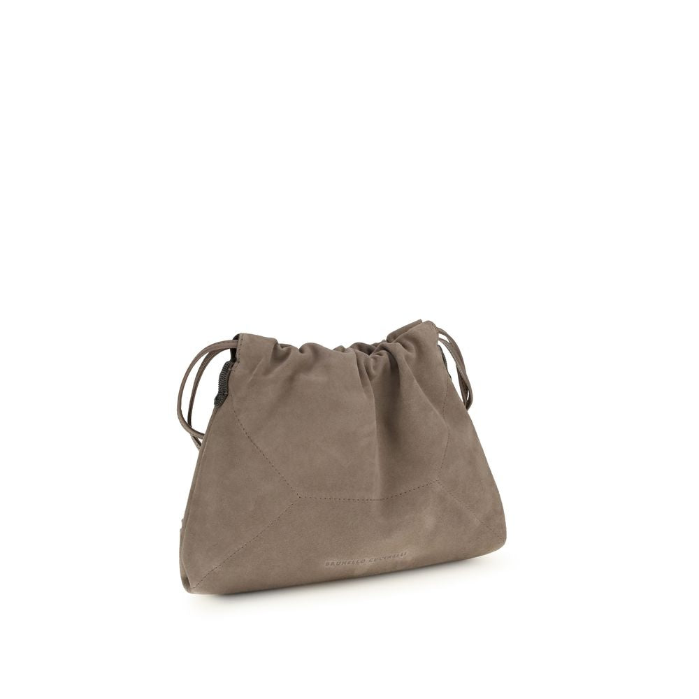 Brunello Cucinelli Beige Kalbsleder Bos Taurus Clutch Bag-2
