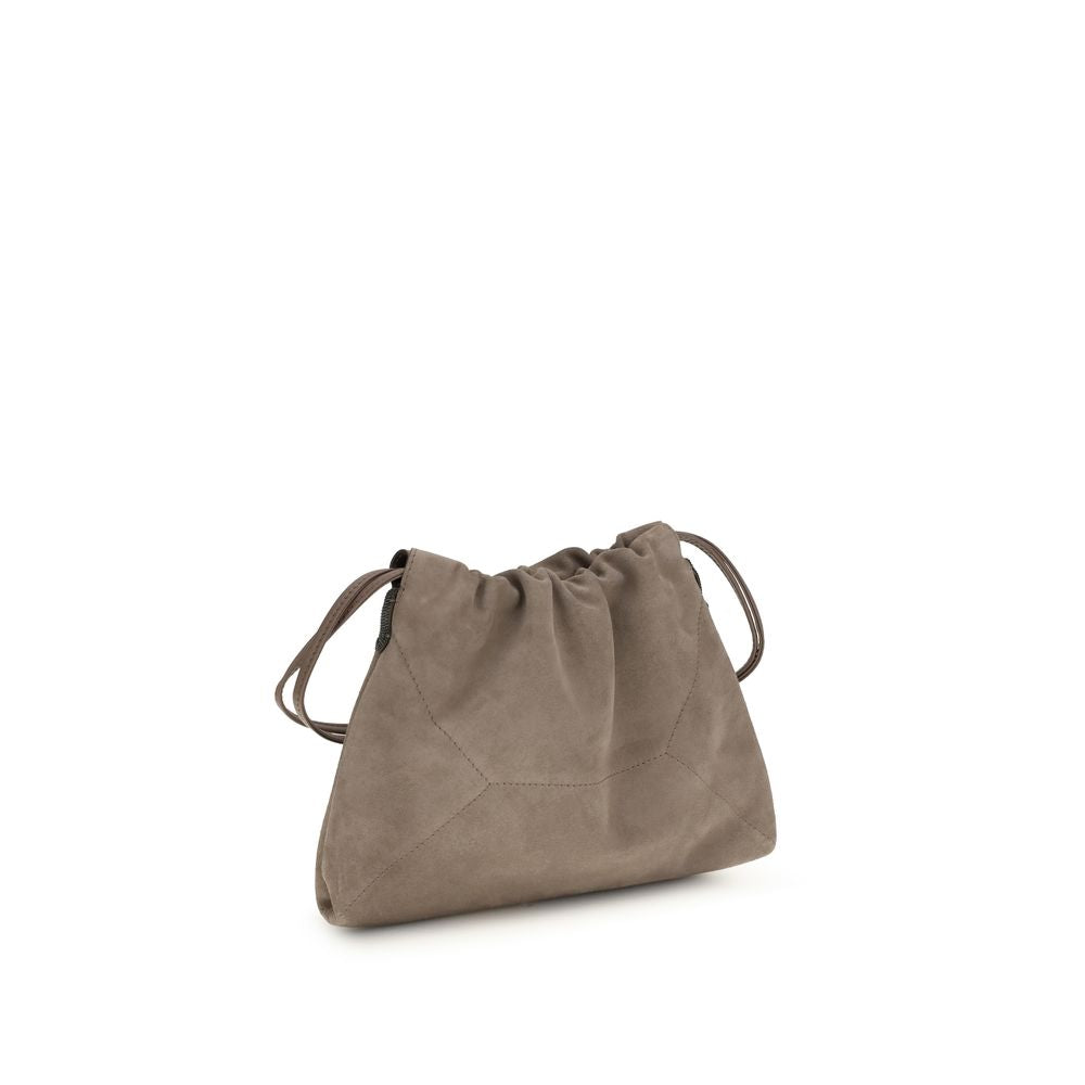 Brunello Cucinelli Beige Kalbsleder Bos Taurus Clutch Bag-3