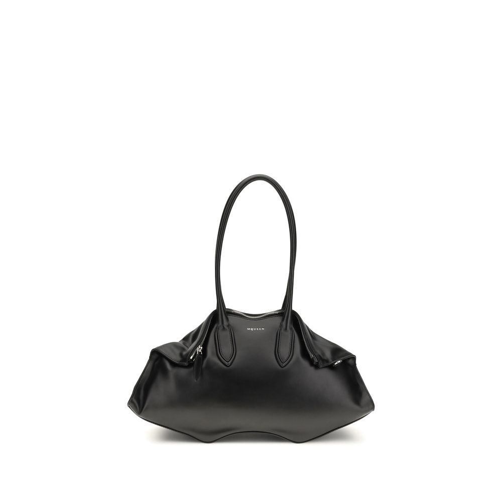 Alexander McQueen Black Bos Taurus Calfskin Shoulder Bag