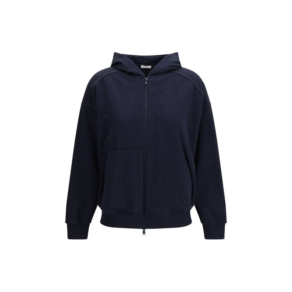 Brunello Cucinelli Blauer Baumwoll-Sweatshirt-1