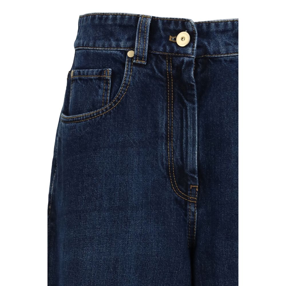 Brunello Cucinelli Blaue Baumwoll-Jeans Denim-3