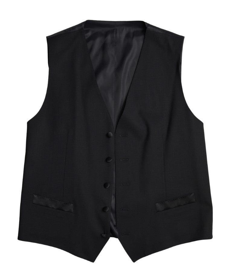 Dolce & Gabbana Schwarzer Woll-Zweiteiler-2