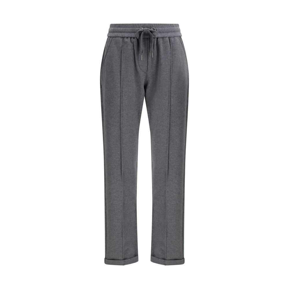 Brunello Cucinelli Graue Baumwoll-Freizeithose