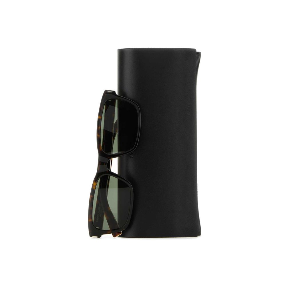Saint Laurent brown acetate sunglasses-3