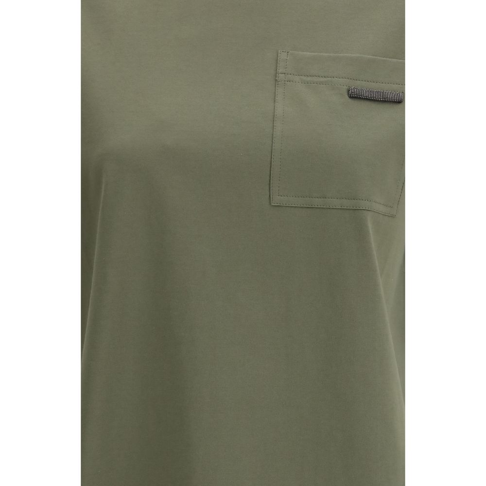 Brunello Cucinelli Two-Tone Cotton T-Shirt-3