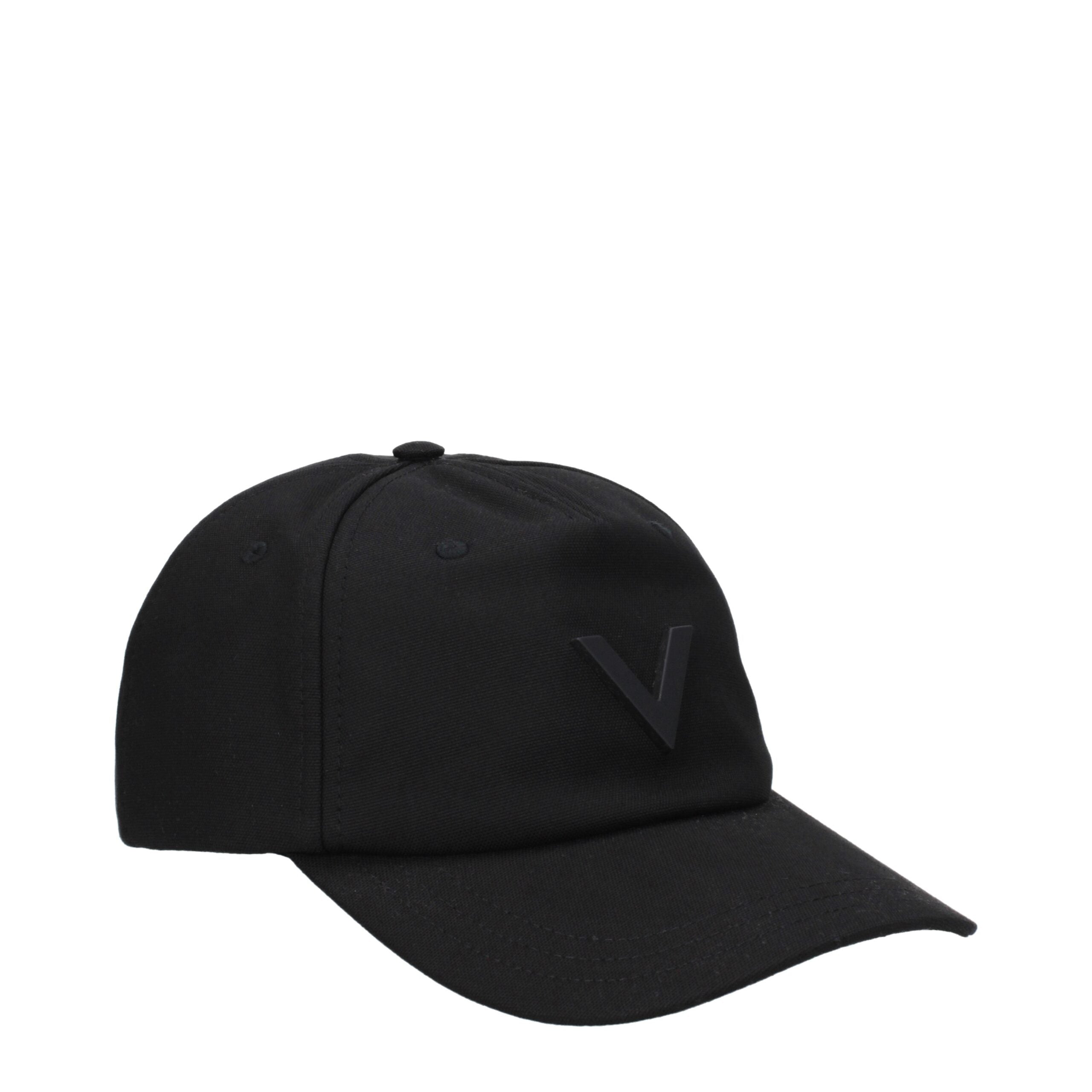 Valentino Garavani Schwarze Baumwollkappe (Baseball Cap)