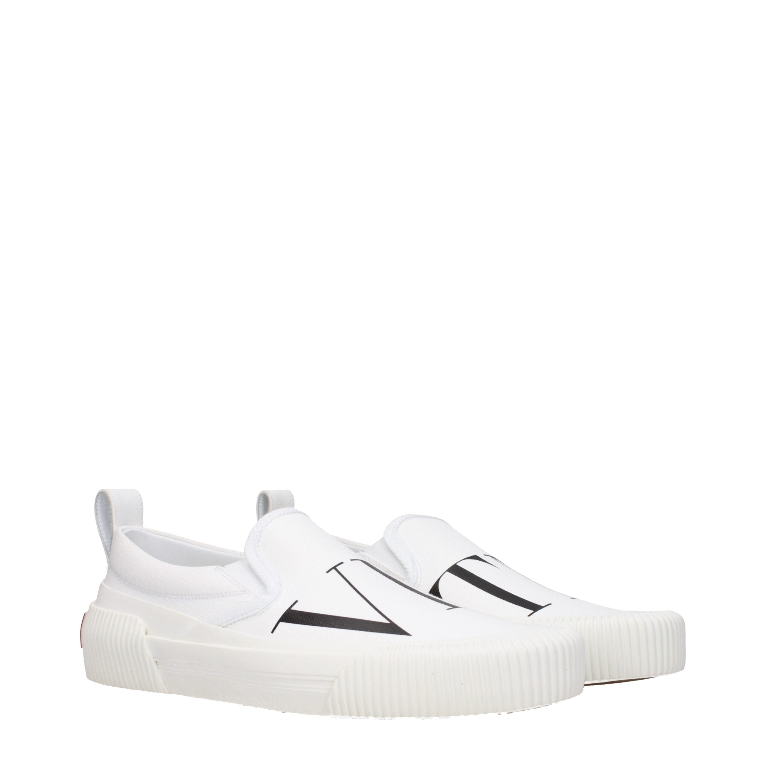 Valentino Garavani Weiße Loafer aus Stoff zum Hineinschlüpfen-2