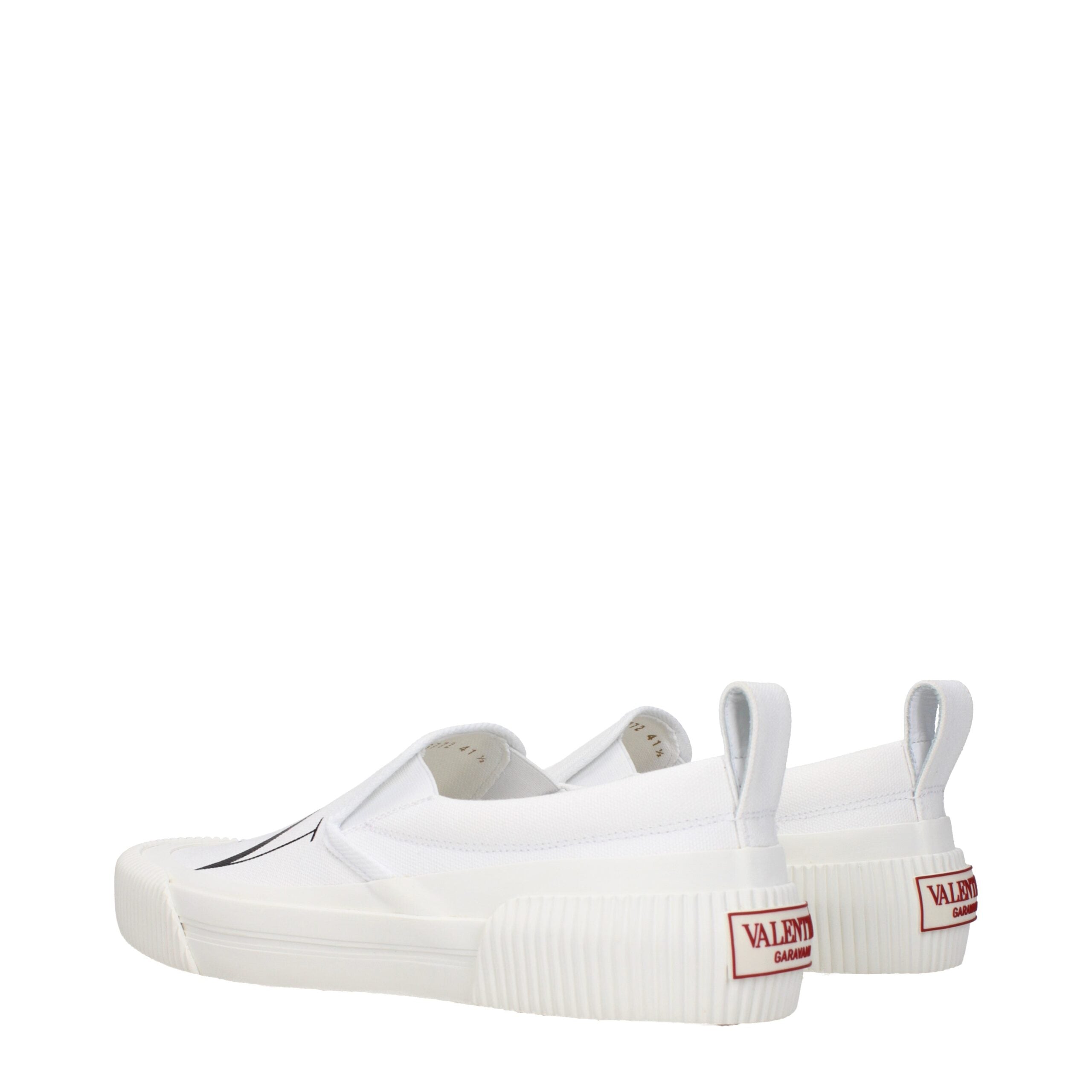 Valentino Garavani Weiße Loafer aus Stoff zum Hineinschlüpfen-4