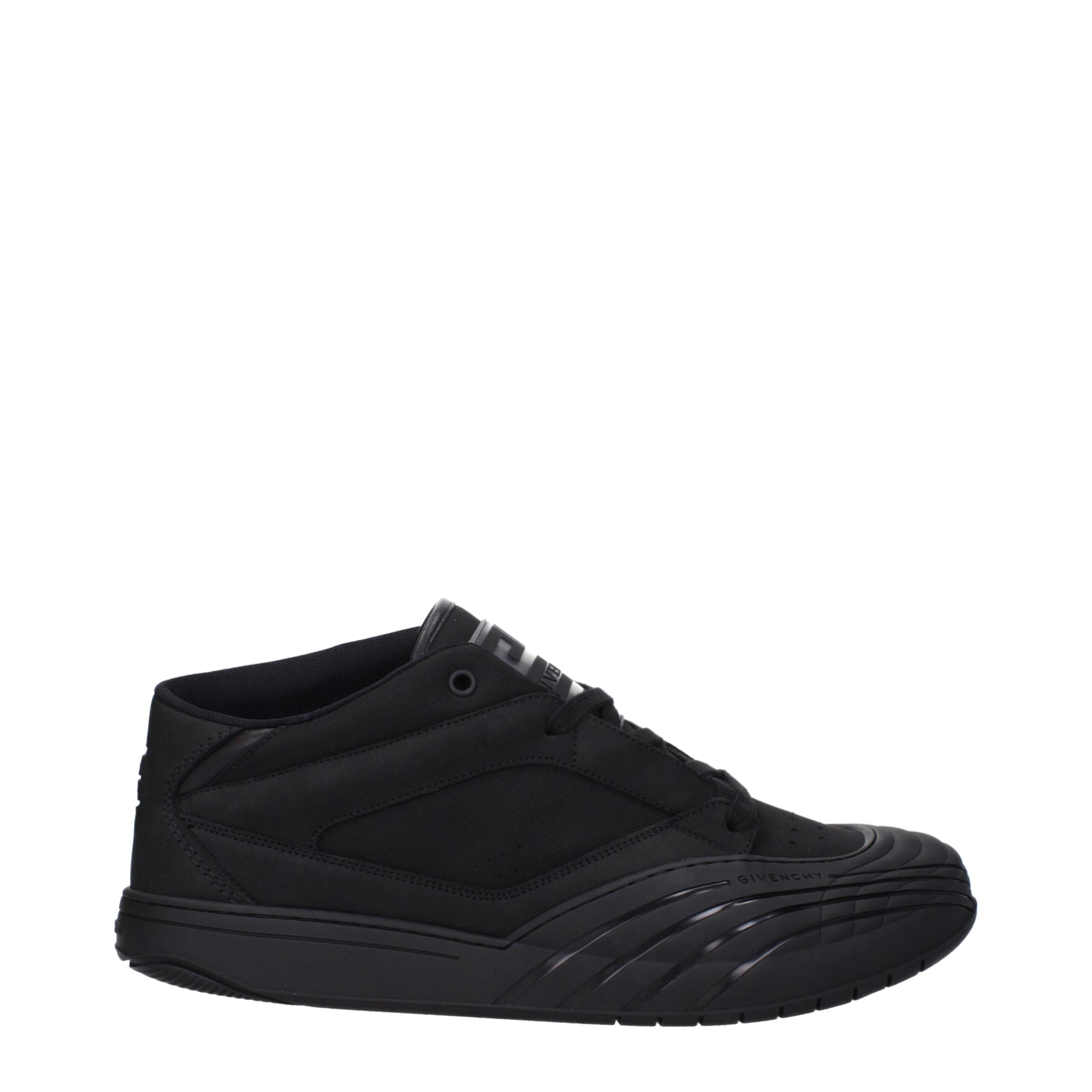 Givenchy Black Low-Top Canvas Sneakers-1