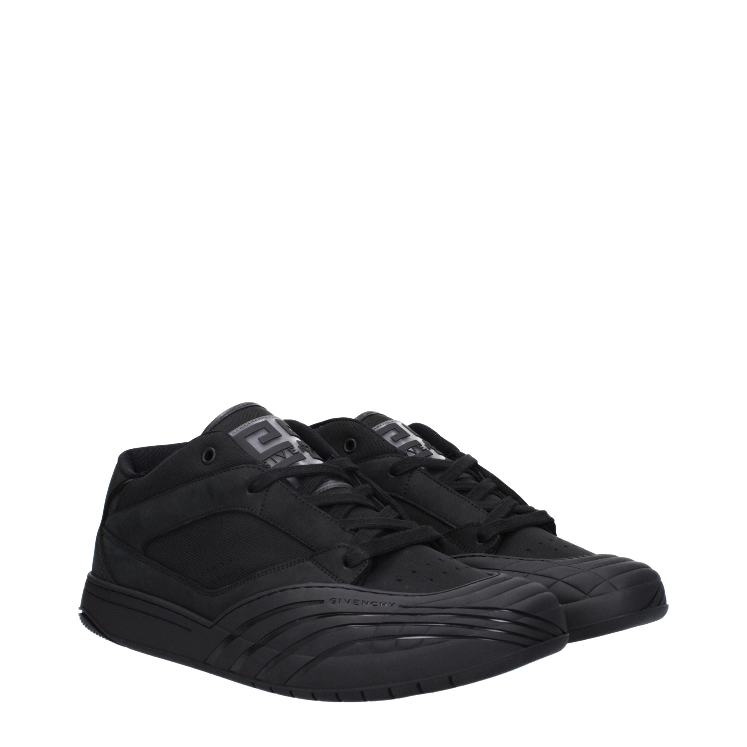 Givenchy Black Low-Top Canvas Sneakers-2