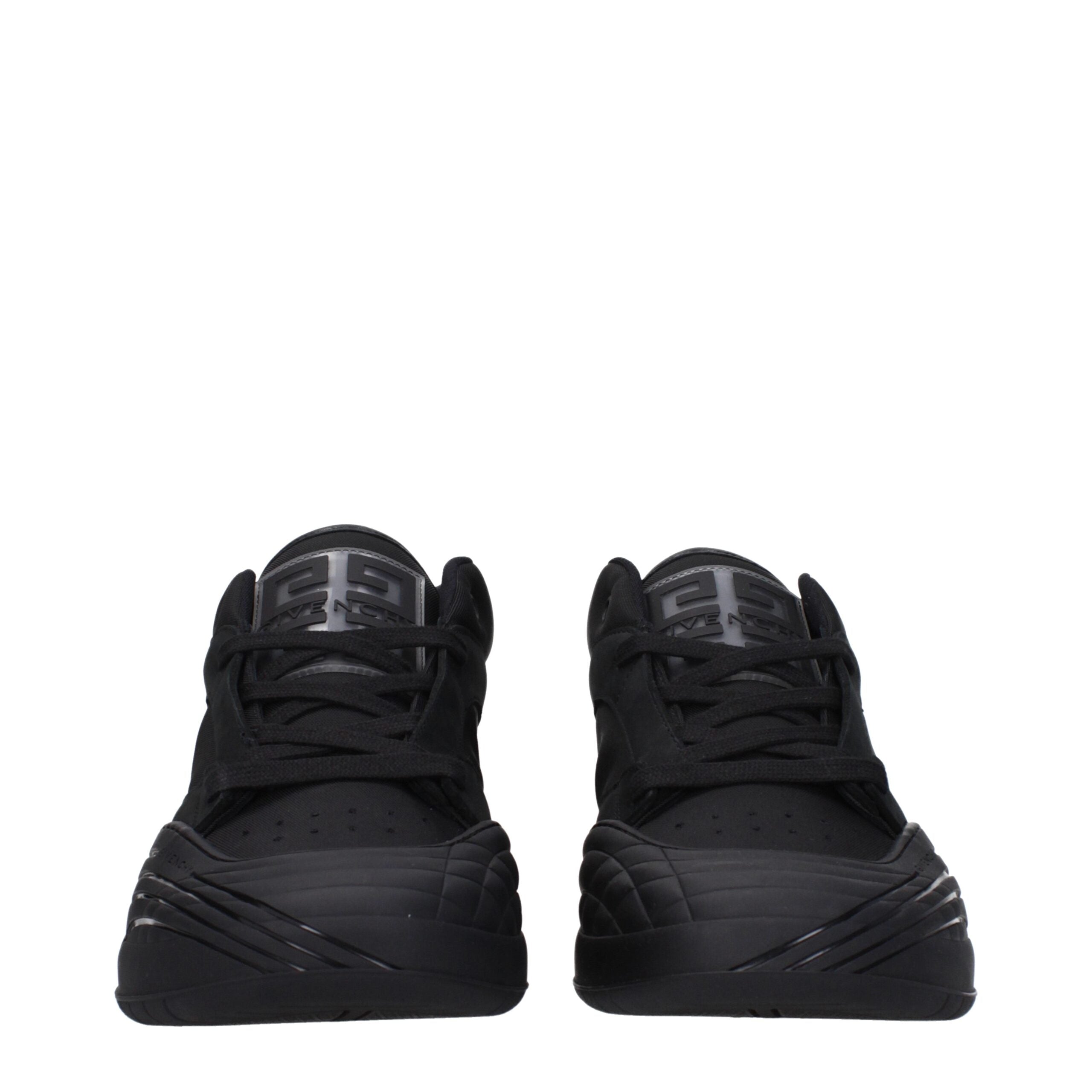 Givenchy Black Low-Top Canvas Sneakers-3